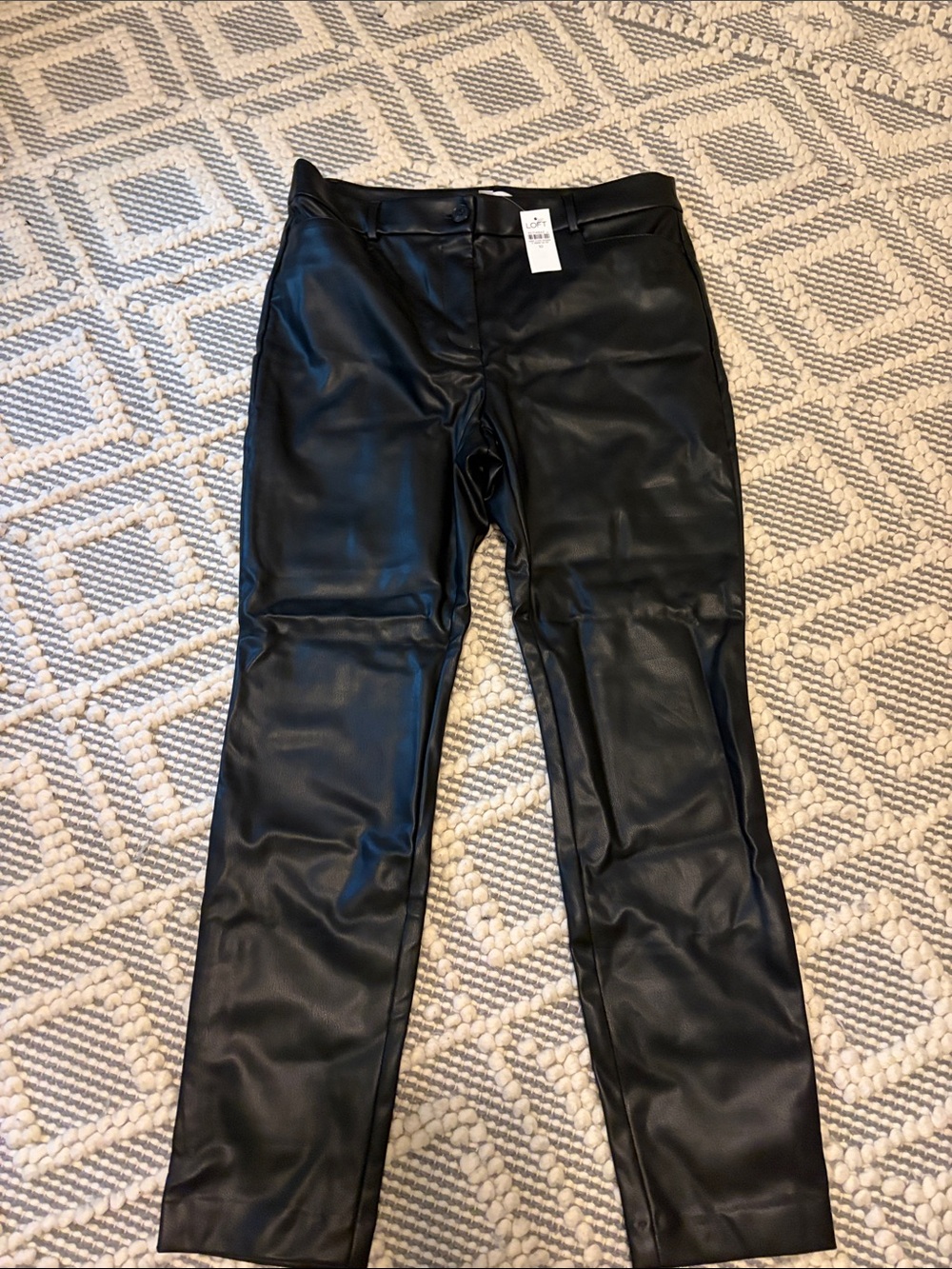LOFT Black Faux Leather Men’s Pants